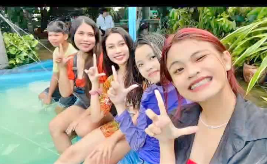 Swimming with cousins